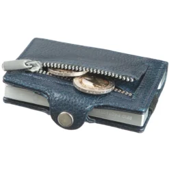 3.55 Kartenhalter Mit Münzfach Und Notenfach In Ozean Blau -Praktische Taschen Angebote Store compressed 101b