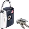 GO TRAVEL Dual Combi/Key Lock - Kofferschloss Mit Schlüssel Und Zahlencode Grau