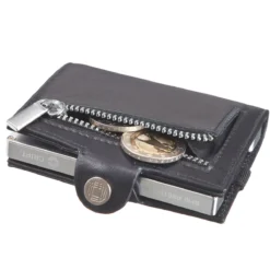 3.55 Kartenhalter Mit Münzfach Und Notenfach In Schwarz -Praktische Taschen Angebote Store compressed 355 500 2