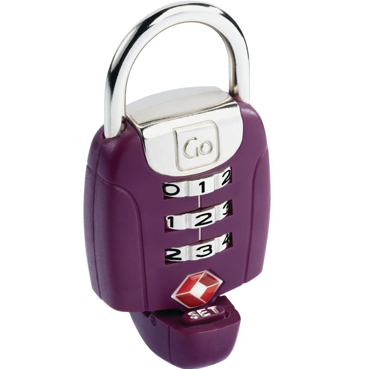 GO TRAVEL Zahlenschloss - Twist 'n' Set Lock In Violet 2 GO TRAVEL Zahlenschloss - Twist 'n' Set Lock In Violet – Bild 2