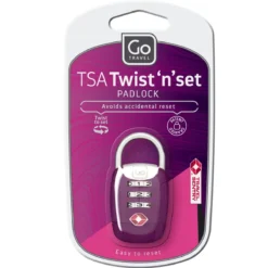 GO TRAVEL Zahlenschloss - Twist 'n' Set Lock In Violet