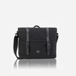 Canvas - Messenger Bag In Schwarz