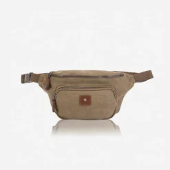 Canvas - Casual Waist Bag In Khaki