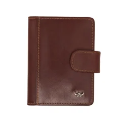 Golden Head Colorado - RFID Kreditkartenetui Mit Riegel Tabacco