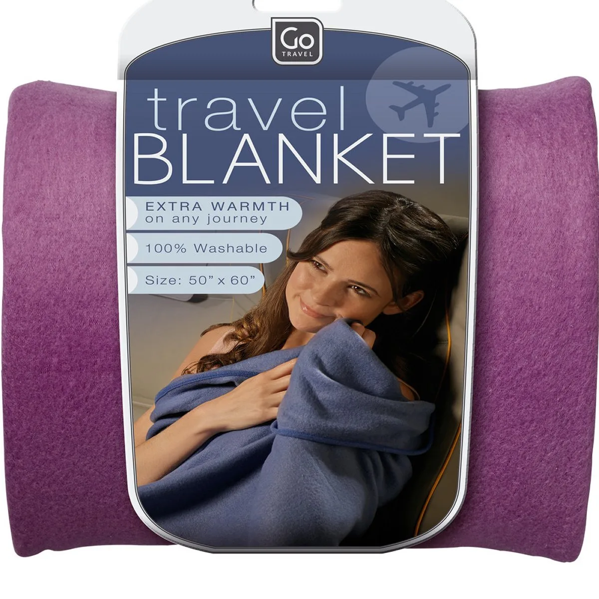 GO TRAVEL Reisedecke Travel Blanket Violet 2 GO TRAVEL Reisedecke Travel Blanket Violet – Bild 2