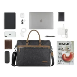 Bugatti Luce Businesstasche M Grau -Praktische Taschen Angebote Store compressed 49650249 flatlay