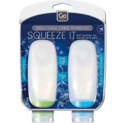 GO TRAVEL Squeezy Bottles - Silikon-Flaschen Set Mit Saugnapf 100 Ml