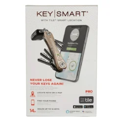 KeySmart Pro - Kompakter Schlüsselhalter Mit Tile Für 14 Schlüssel - Gold -Praktische Taschen Angebote Store compressed 720