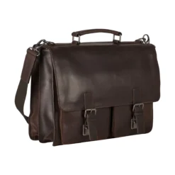 Leonhard Heyden Dakota - Aktenmappe Braun, 2 Fächer