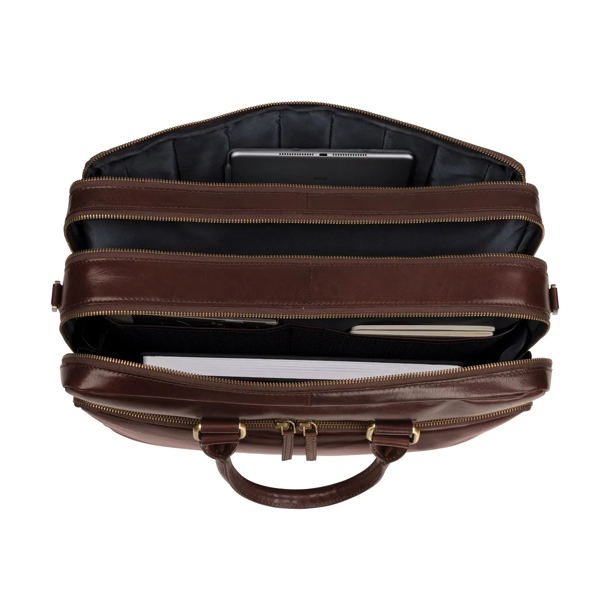 Leonhard Heyden Cambridge - RV-Aktenmappe Rotbraun, 3 Fächer 2 Leonhard Heyden Cambridge - RV-Aktenmappe Rotbraun, 3 Fächer – Bild 2