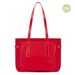 Piquadro Damenlaptoptasche Aus Rezykliertem Stoff In Rot