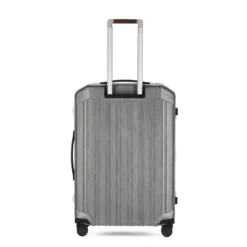 Piquadro PQ-Light - Ultra Slim Mittelgrosser Hartschalentrolley Schwarz/Leder -Praktische Taschen Angebote Store compressed BV4427PQLM NCU 2 DETT0