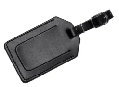 Adresshalter Glattleder Schwarz