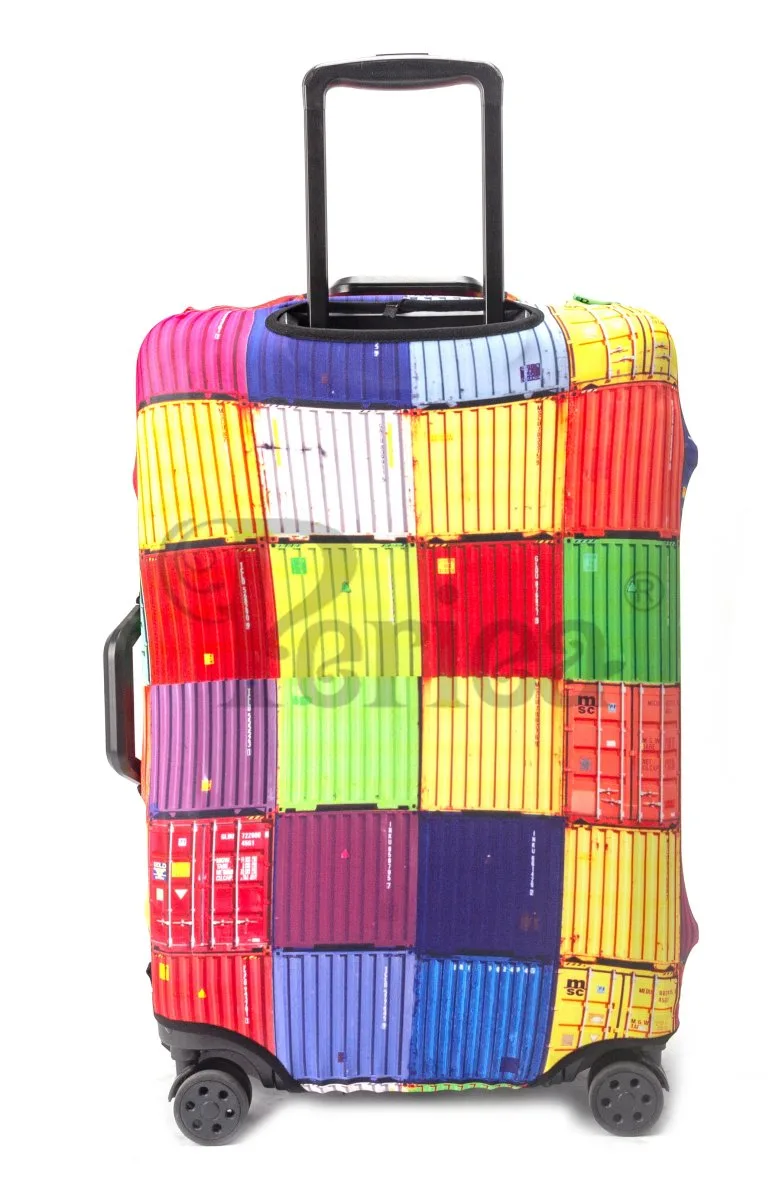 Kofferüberzug Colourful Squares Klein (45-50 Cm) 3 Kofferüberzug Colourful Squares Klein (45-50 Cm) – Bild 3