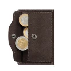 Wallet Click & Slide Coin Pocket Nappa Brown/Silver -Praktische Taschen Angebote Store compressed Bild2109