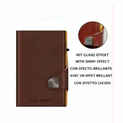 Wallet Click & Slide Portemonnaie Florence Chocolate/Gold -Praktische Taschen Angebote Store compressed Bild2112