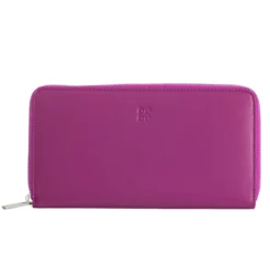 Mauritius - Mehrfarbige Brieftasche Quer Fuchsia
