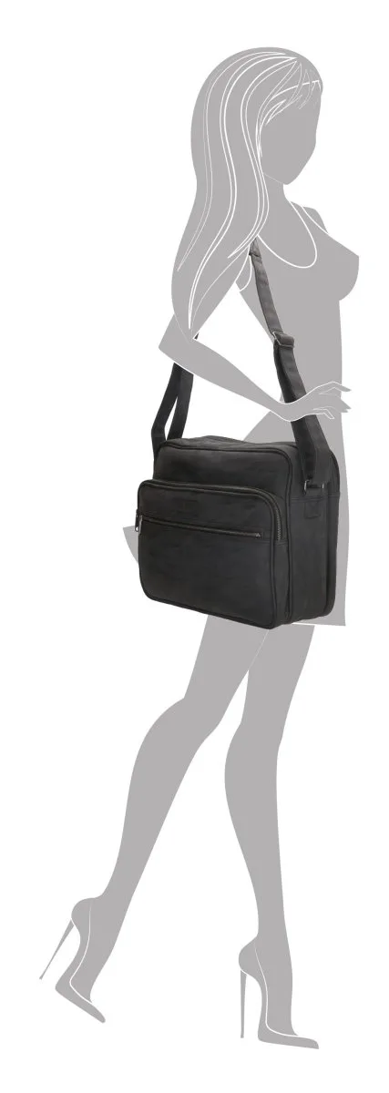 Laptop-Schultertasche Madrid 15" Schwarz 5 Laptop-Schultertasche Madrid 15" Schwarz – Bild 5