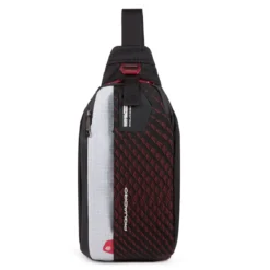 Piquadro Querträgertasche PQ-Y In Grau/Rot