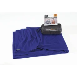 Cocoon Reisedecke Aus Merino Wolle Und Seide In Saphir Blau