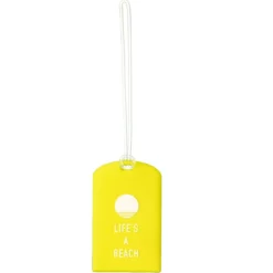 GO TRAVEL Glo Case ID Kofferetikette Gelb