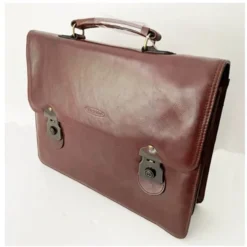 Aktenmappe 42 Cm Aus Rindleder Mit Reiterschloss -Praktische Taschen Angebote Store compressed Bild3160