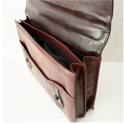 Aktenmappe 42 Cm Aus Rindleder Mit Reiterschloss -Praktische Taschen Angebote Store compressed Bild4154