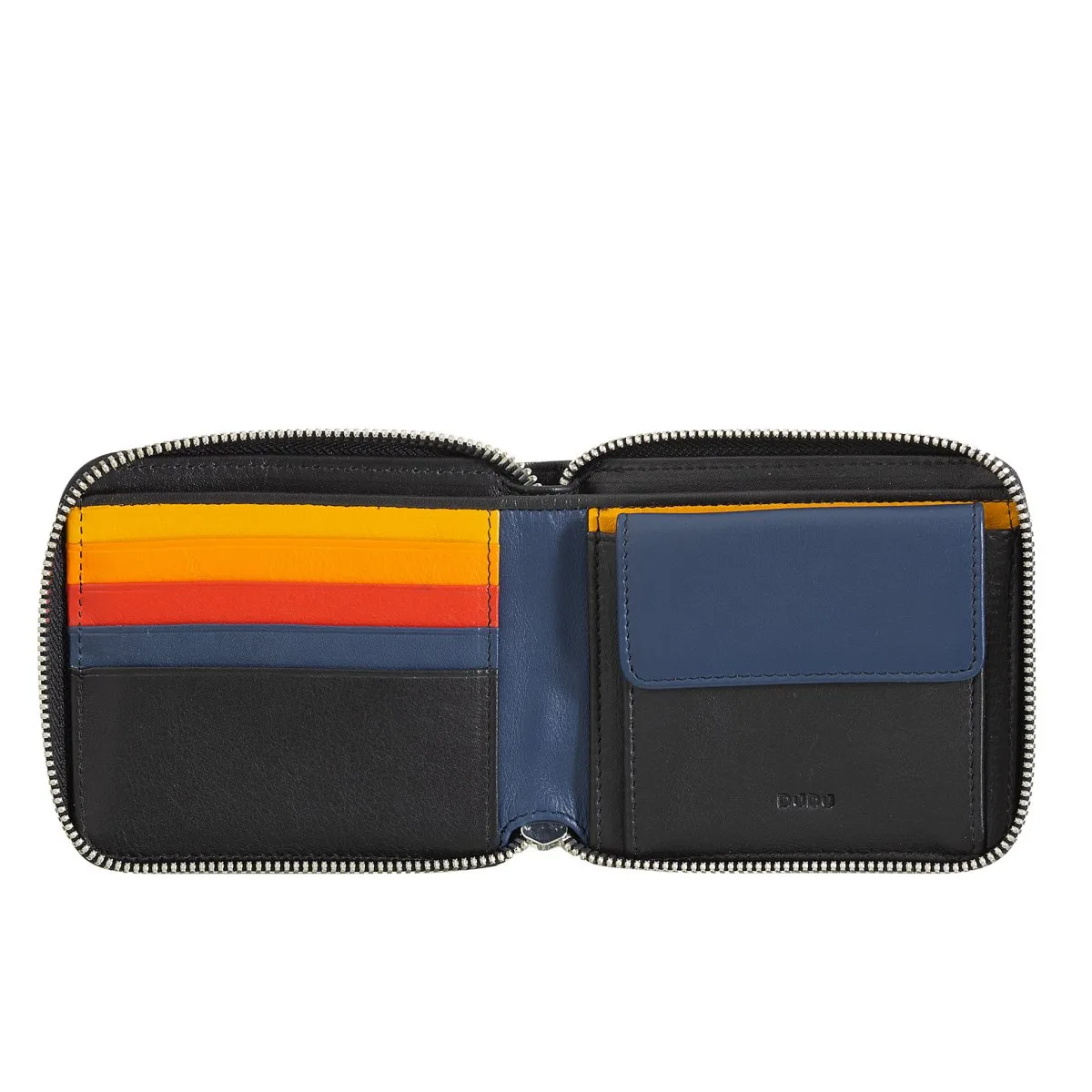 Faro - Brieftasche Mit Reissverschluss RFID Schwarz 2 Faro - Brieftasche Mit Reissverschluss RFID Schwarz – Bild 2