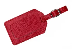 Adresshalter Leder Rot