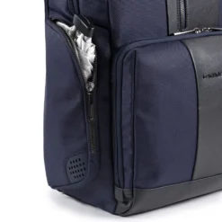 Piquadro Fast-Check Laptoprucksack Aus Rezykliertem Stoff Mit LED Licht Blau -Praktische Taschen Angebote Store compressed CA4532BR2L BLU DETT3