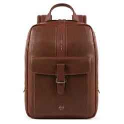 Piquadro Kleiner Laptoprucksack Ares In Tobacco