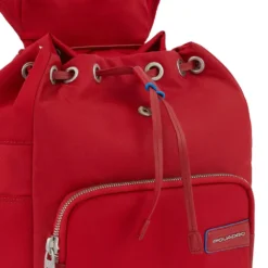 Piquadro Ryan - Damenrucksack Aus Rezykliertem Stoff Mit IPad®-Fach In Rot -Praktische Taschen Angebote Store compressed CA5696RY R 4