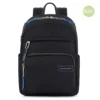 Piquadro Ryan - Laptoprucksack Aus Rezykliertem Stoff In Schwarz