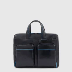 Piquadro B2 Revamp - Schmale Laptoptasche 14" Mit IPad-Halter In Nachtblau