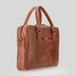 Aktentasche Everett Cognac/Dots -Praktische Taschen Angebote Store compressed Everett Cognac Side second