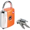 GO TRAVEL Dual Combi/Key Lock - Kofferschloss Mit Schlüssel Und Zahlencode Orange