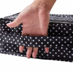 Lucy Travel Packing Cube Set Black With Polka Dots -Praktische Taschen Angebote Store compressed JNTO1 BLW5