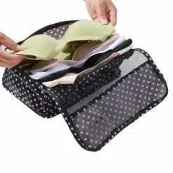 Lucy Travel Packing Cube Set Black With Polka Dots -Praktische Taschen Angebote Store compressed JNTO1 BLW8