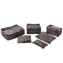 Lucy Travel Packing Cube Set Gold Leopard -Praktische Taschen Angebote Store compressed JNTO1 GO2