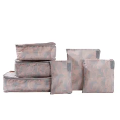 Lucy Travel Packing Cube Set Peach Fern