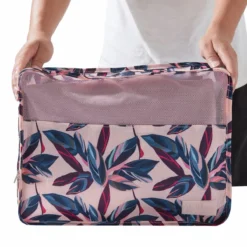 Lucy Travel Packing Cube Set Peach Leaves -Praktische Taschen Angebote Store compressed JNTO1 PCL5