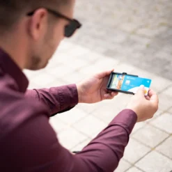 ZNAP Geldbörse Glattleder Schwarz Für 12 Karten -Praktische Taschen Angebote Store compressed Lifestyle ZNAP 2