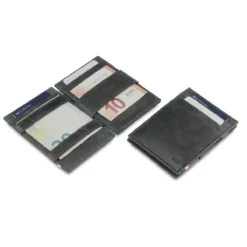 Essenziale - Magic Portemonnaie In Schwarz Aus Gebürstetem Leder -Praktische Taschen Angebote Store compressed MW CS1 BRBL 5