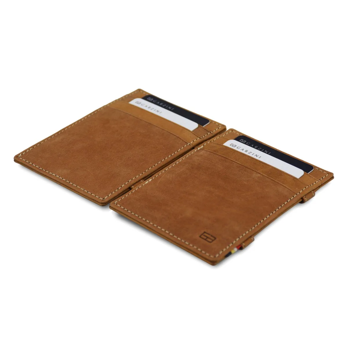 Essenziale - Magic Portemonnaie In Kamelbraun Aus Vintage Leder 4 Essenziale - Magic Portemonnaie In Kamelbraun Aus Vintage Leder – Bild 4