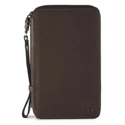 Piquadro Black Square - Reisedokumententasche Mit Kreditkartenfächern In Braun