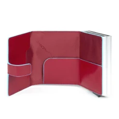 Piquadro Blue Square - Doppeltes Kreditkartenetui Mit Schiebesystem In Rot -Praktische Taschen Angebote Store compressed PP5472B2R R DETT1