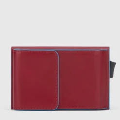 Piquadro Blue Square - Kreditkartenhalter Mit Aussenfach In Rot -Praktische Taschen Angebote Store compressed PP5959B2R R 2