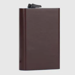 Piquadro Blue Square - Doppelter Kreditkartenhalter In Mahagoni -Praktische Taschen Angebote Store compressed PP5961B2R MO 3