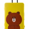 Kofferüberzug Yellow Teddy Mittel (55-60 Cm)