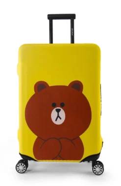 Kofferüberzug Yellow Teddy Mittel (55-60 Cm)